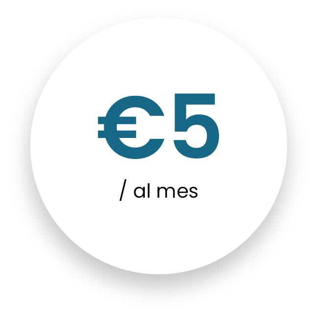 5 euros al mes